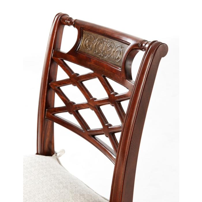 Theodore Alexander Adorned with Silk Bows Side Chair