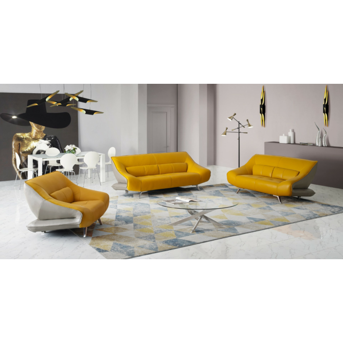 Oakley Red Leather Sofa | Fine Furniture | Adobe Interiors