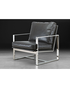 Stone International Febo Modern Leather Accent Chair