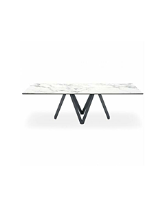 Calligaris Cartesio 4092-FR200 modern table with rectangular fixed top