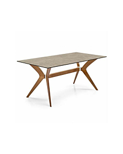 Calligaris Tokyo CS18-FR180 modern table with rectangular top and wooden legs | Made to Order