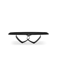 Calligaris Breeze 4143-FB300 Table with Elliptical Top and Metal Base | Made to Order