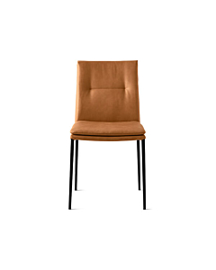 Calligaris Carmen Large Upholstered Chair with Metal Base | Made to Order