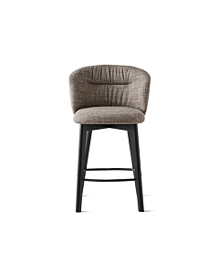 Calligaris Sweel CS-2215 plush upholstered Counter Stool with wooden frame | Made to Order