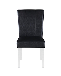 Chintaly Contemporary Curved Flare-Back Parson Side Chair