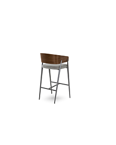 Elite Modern Aria Bar Stool with Wood Back