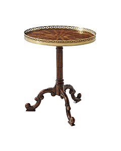 Theodore Alexander Radiating Parquetry Accent Table