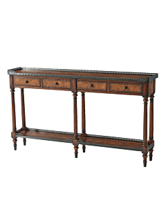 Theodore Alexander The Louis XVI Leather Console Table