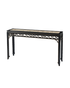 Theodore Alexander Long Hall Chinoiserie Console Table