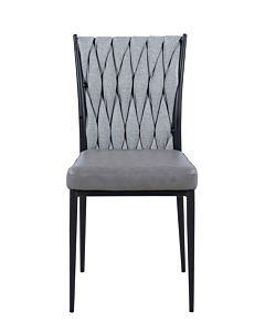 Chintaly Amanda Contemporary Side Chair with Weave Back