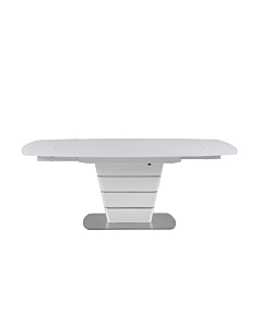 Chintaly Charlotte White Motion-Extendable Dining Table