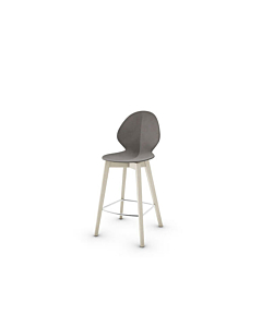 Calligaris Basil CS1495 Stool with Wooden Base | Made to Order