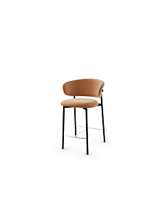 Calligaris Oleandro CS-2032 Padded Stool With Metal Frame | Made to Order