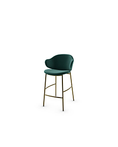 Calligaris Holly CS-2038  padded stool with metal frame | Made to Order