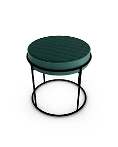 Calligaris Atollo CS-5104 modern ottoman with upholstered and quilted seat | Made to Order