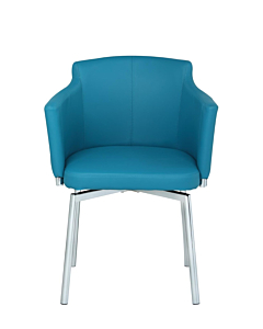 Chintaly Dusty Modern Armchair, Turquoise