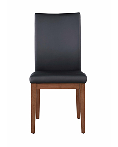 Chintaly Curved Back Side Chair with Solid Wood Frame