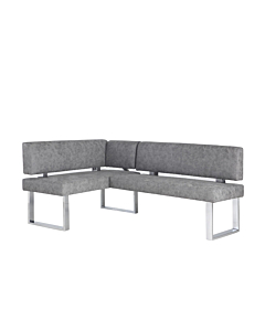 Chintaly Modern Gray Reversible Upholstered Nook