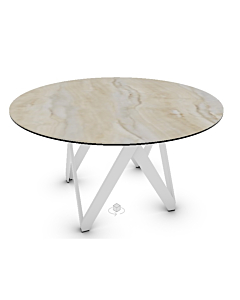 Calligaris Cartesio 4092-FD140 Modern Table with a non-extending round top | Made to Order