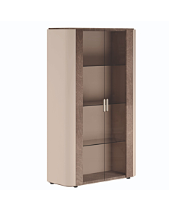 Hebe Modern 2-Door Curio by ALF Uno - Italian Display Cabinet with Glass Doors