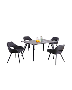 Chintaly HENRIET Contemporary Dining Set with Table & Chairs