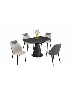 Chintaly Jocelyn Contemporary 5-Piece Dining Room Set