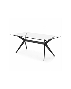 Calligaris Kent 4105-FR130 modern table with rectangular top and wooden base