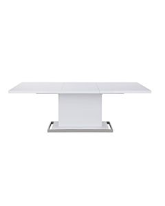 Chintaly Krista Modern Extendable Gloss White Dining Table