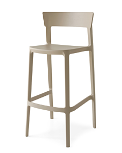 Calligaris Skin CS-1843 stackable polypropylene stool | Quick Ship