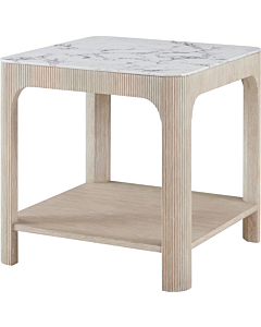 Theodore Alexander Horizon Square Quartz Side Table