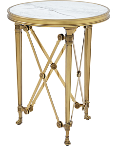 Theodore Alexander Spencer London Small Round Brass Side Table