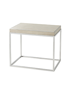 Theodore Alexander Fisher Side Table, Overcast Finish