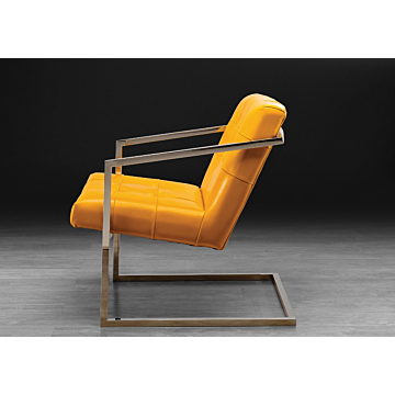 Stone International Dafne Modern Leather Accent Chair