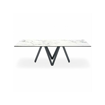 Calligaris Cartesio 4092-FR200 modern table with rectangular fixed top