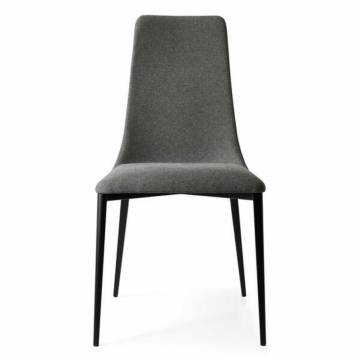 Calligaris Etoile CS1424 Upholstered Chair with High Back and Metal Legs | Quick Ship