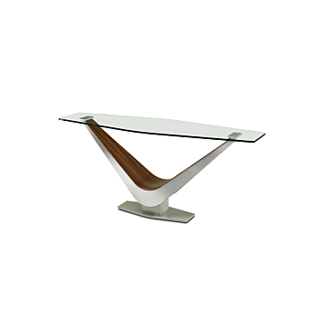 Elite Modern Victor Console Table-Bronze-Ebony