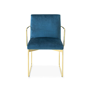 Calligaris Gala CS-1867 Armchair with Plush Seat and Metal Frame | Made to Order