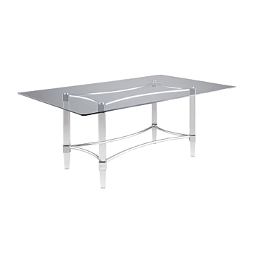 Chintaly Contemporary Dining Table with 42"x 72" Top