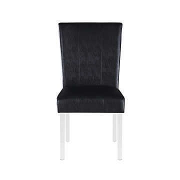 Chintaly Contemporary Curved Flare-Back Parson Side Chair