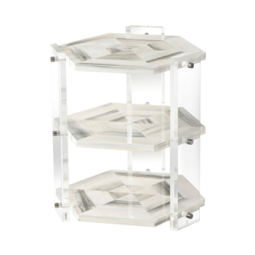 Theodore Alexander Quadrilateral Tiers Side Table