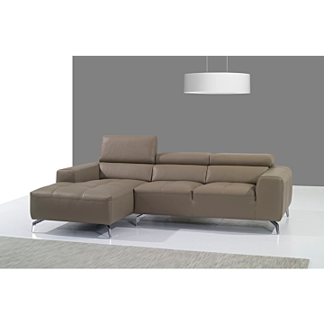 A978b Leather Sectional in Mocha   J&M Furniture