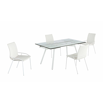 Chintaly 5-piece Alicia Contemporary  Dining Room Set