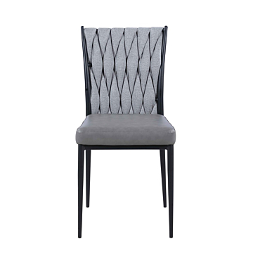Chintaly Amanda Contemporary Side Chair with Weave Back