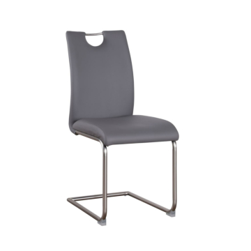 Chintaly Carina Handle Back Cantilever Side Chair, Gray