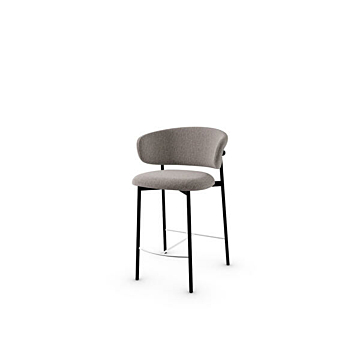 Calligaris Oleandro CS-2032 Padded Stool With Metal Frame | Quick Ship