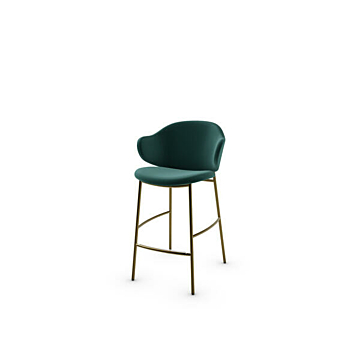 Calligaris Holly CS-2038  padded stool with metal frame | Made to Order