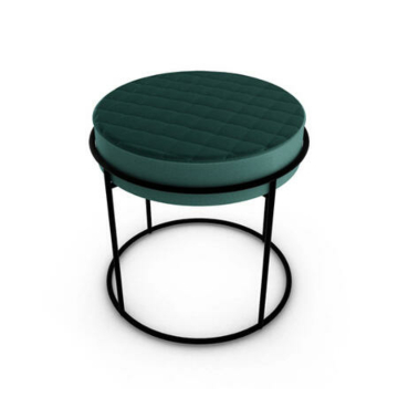 Calligaris Atollo CS-5104 modern ottoman with upholstered and quilted seat | Made to Order