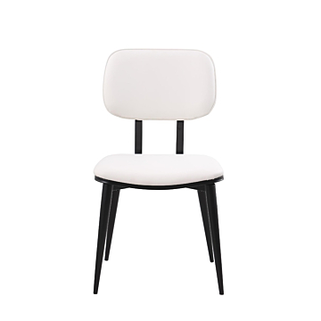 Chintaly Daphne Modern Side Chair, White