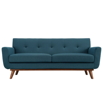 Modway Engage Upholstered Fabric Loveseat-Azure