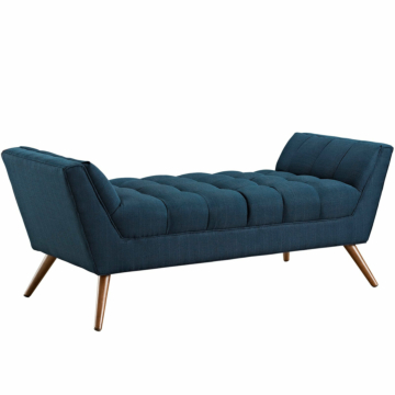 Modway Response Medium Upholstered Fabric Bench-Azure